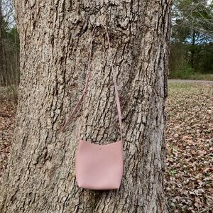 SAMARA Peony Pink Vegan Leather Crossbody Bag. Like New!